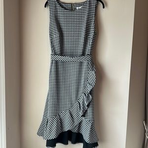 Calvin Klein Women's Cascading Ruffle Sleeveless Dress